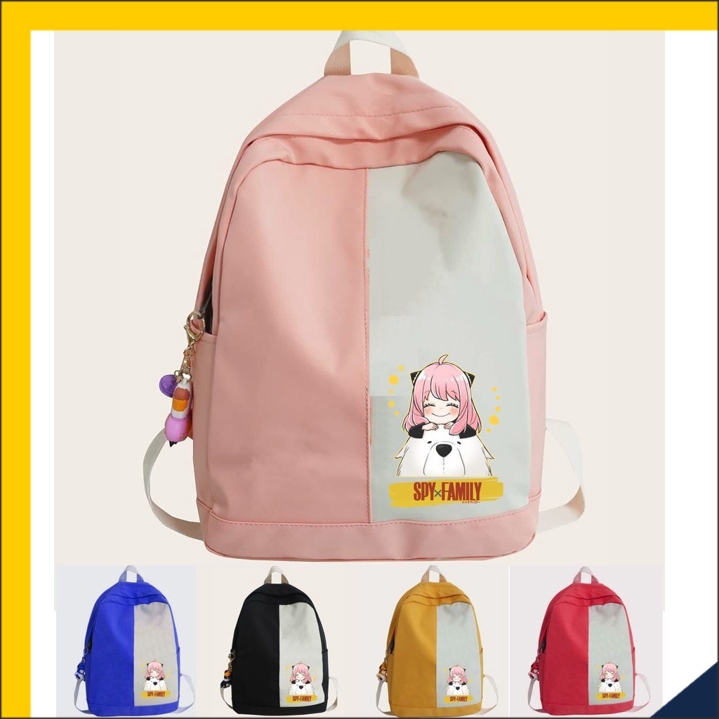 JK Tas SPY x Family Ransel Sekolah Anime Anya Forger Backpack School Premium Design Fashion Kids A1 