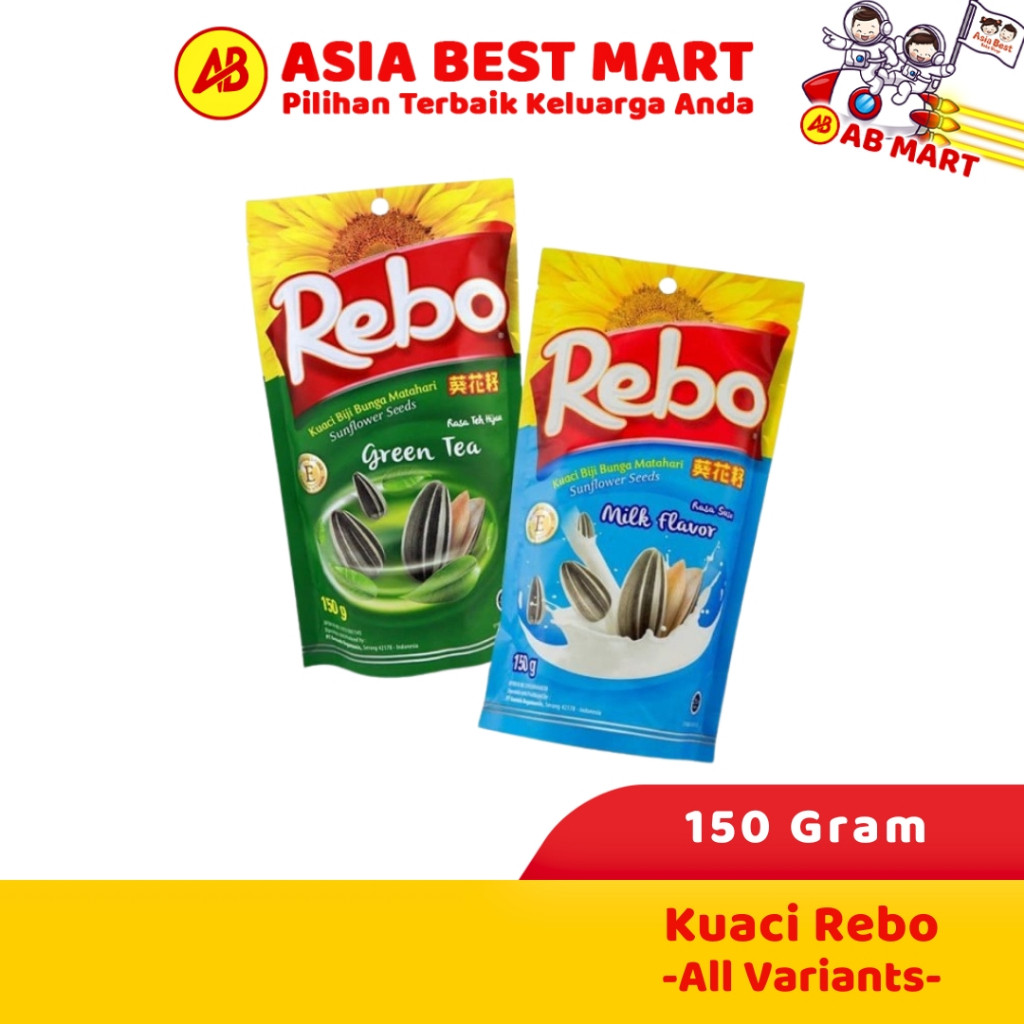 

Kuaci Rebo 150Gr Biji Bunga Matahari Original, Milk, Green Tea Dan Salted Caramel Snack Cemilan