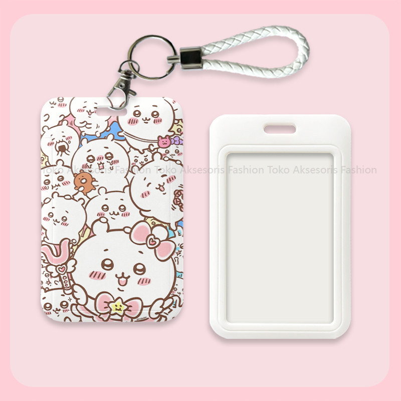 

id card holder tempat kartu lucu layer lanyard photocard aesthetic gantungan kartu nama tag cute nametag cari di lanyard 008