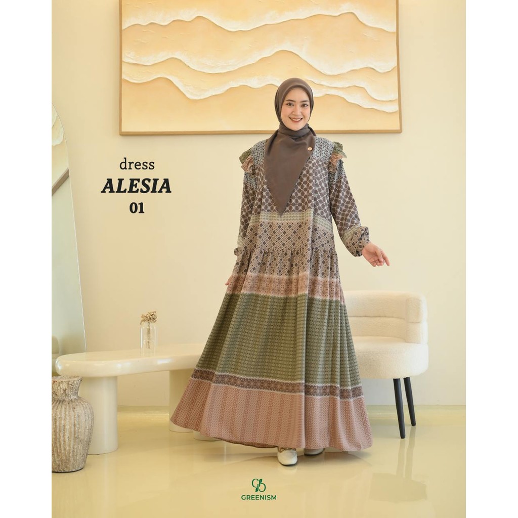 ALESIA DRESS - GREENISM