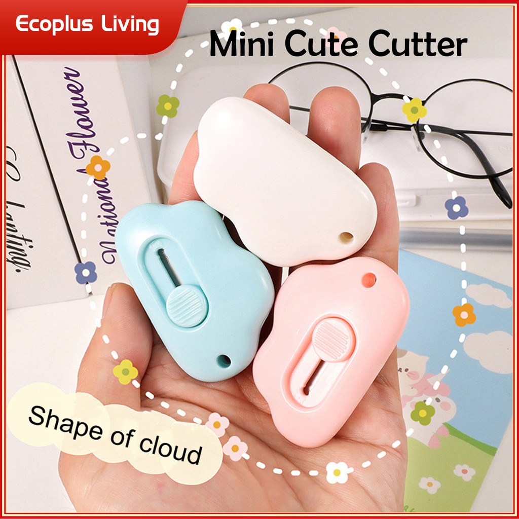 

Mini Cutter Cloud Series Alat Pembuka Surat Snap Off Gantungan Kunci Sekolah Kantor ATK
