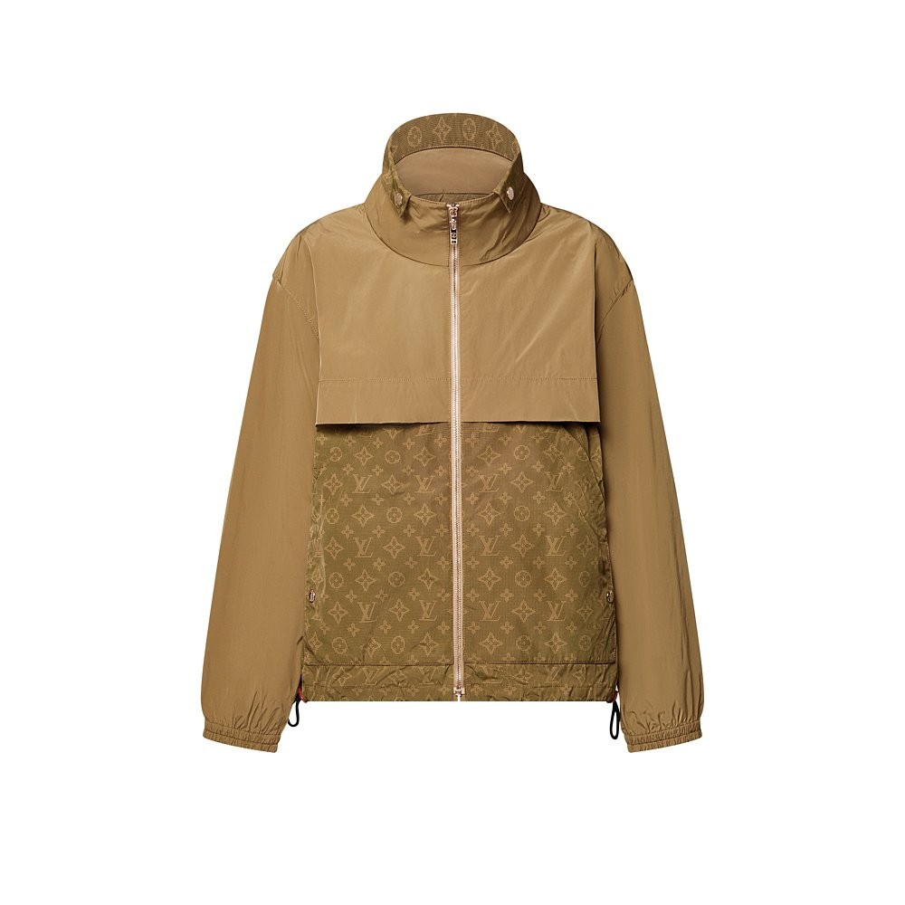 LV Louis Vuitton Monogram Zipper Pike Coat