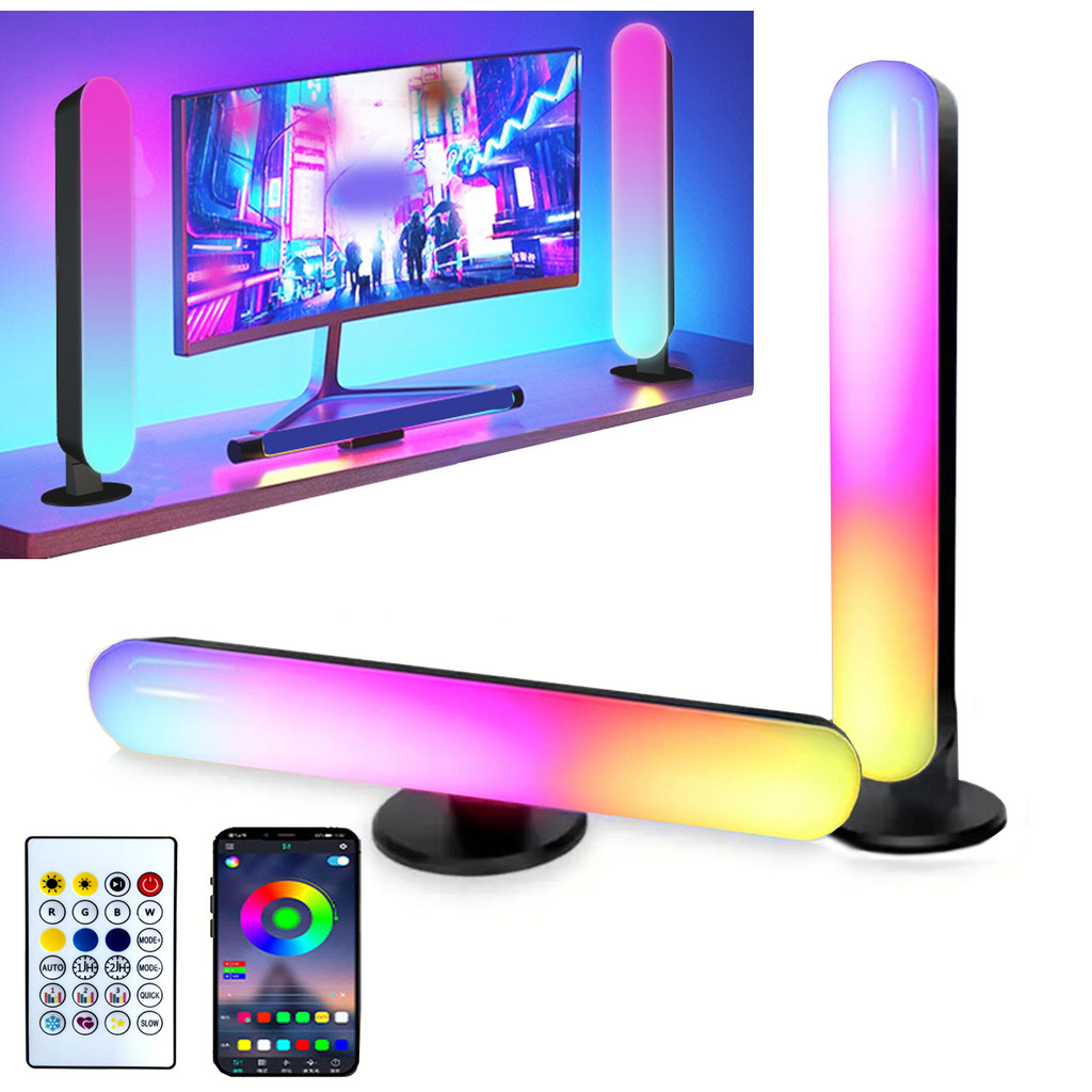 RGB Smart LED Light Bars, USB Desktop Atmosphere Lights, Ambient Light, Rhythm Lamp, RGB Night Light