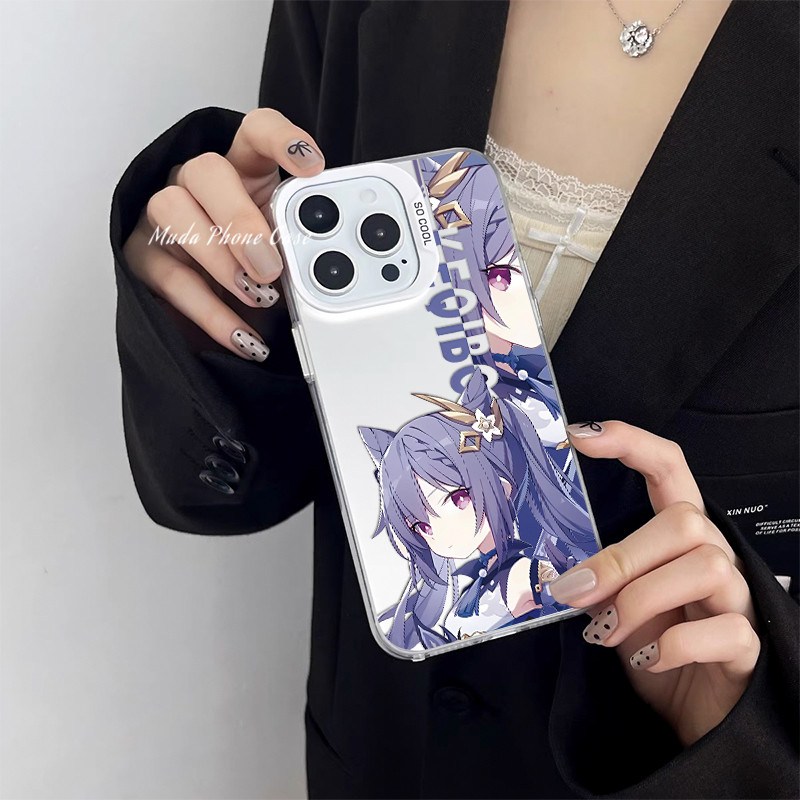 Infinix Case Genshin impact KEQING Case Infinix Hot 9 10 11 30 PLAY 30 30I 40 40PRO NOTE 12G96 30 30