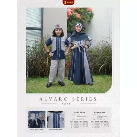 KEKE GAMIS ANAK GAK ALVARO NAVY