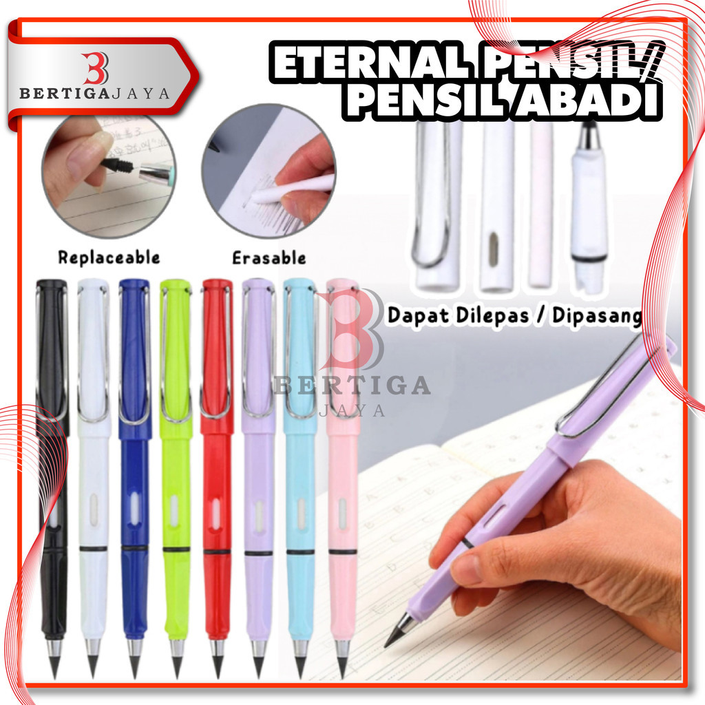 

BJ Eternal Pencil Premium Pensil Tanpa Batas HB 0.5mm Ajaib Tanpa Rautan