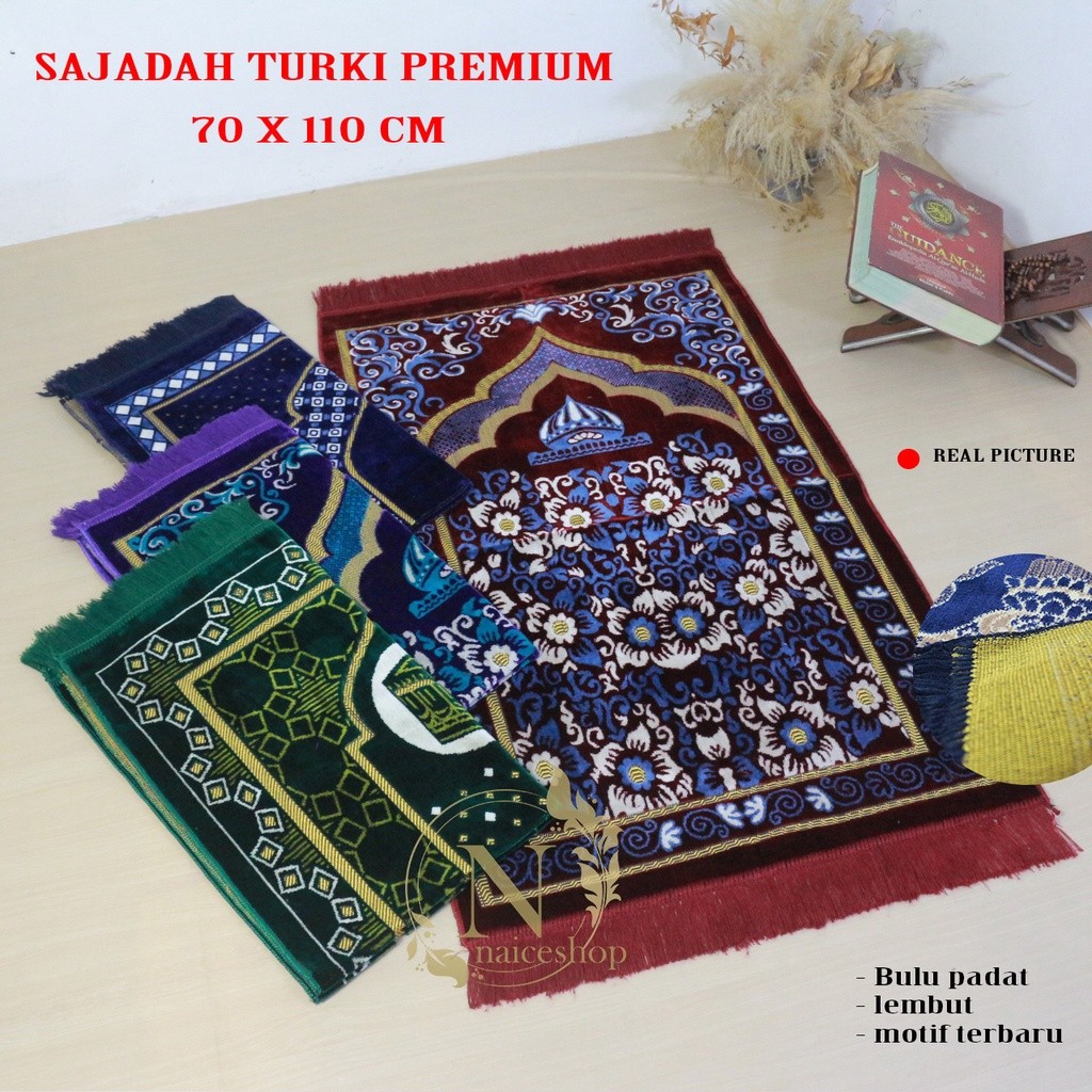 Sajadah Tebal Turki Bulu Premium lembut