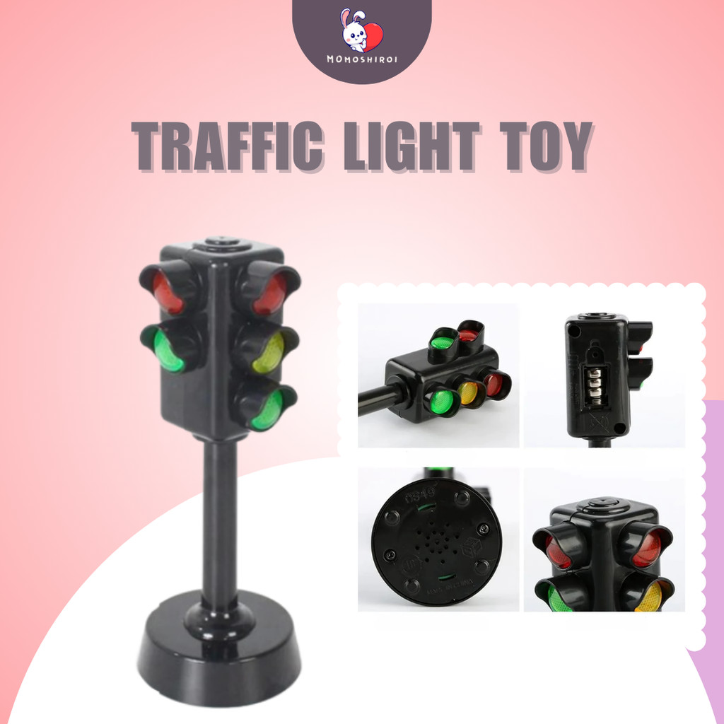 traffic light toy Lampu lalu lintas mainan merah hijau toy traffic light