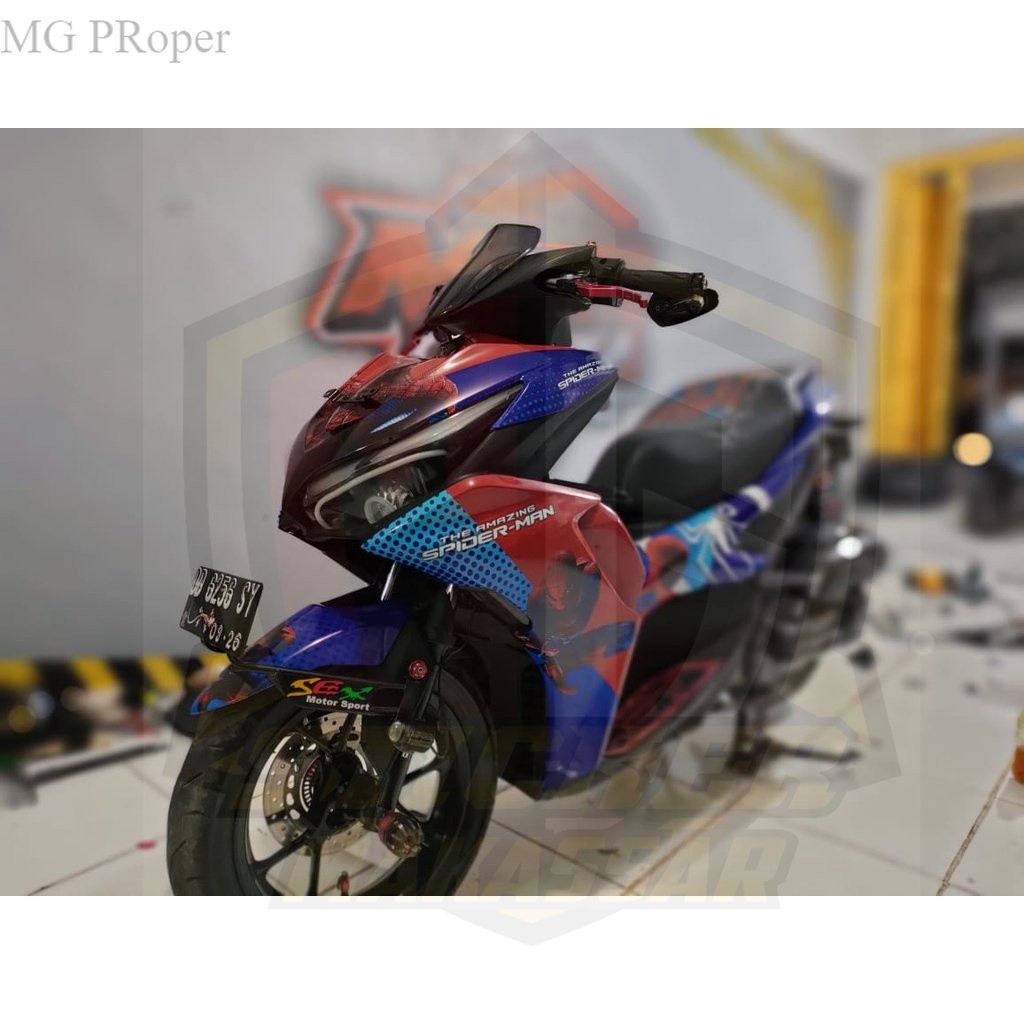 Stiker Striping Decal Aerox 155  STICKER Yamaha Aerox Connected 155 Full body ABS AllNew All New Req
