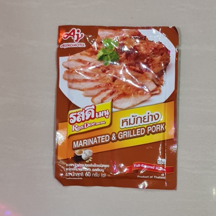 

Bumbu AJinomoto Rosdee Marinated & Grilled Pork 60 Gram