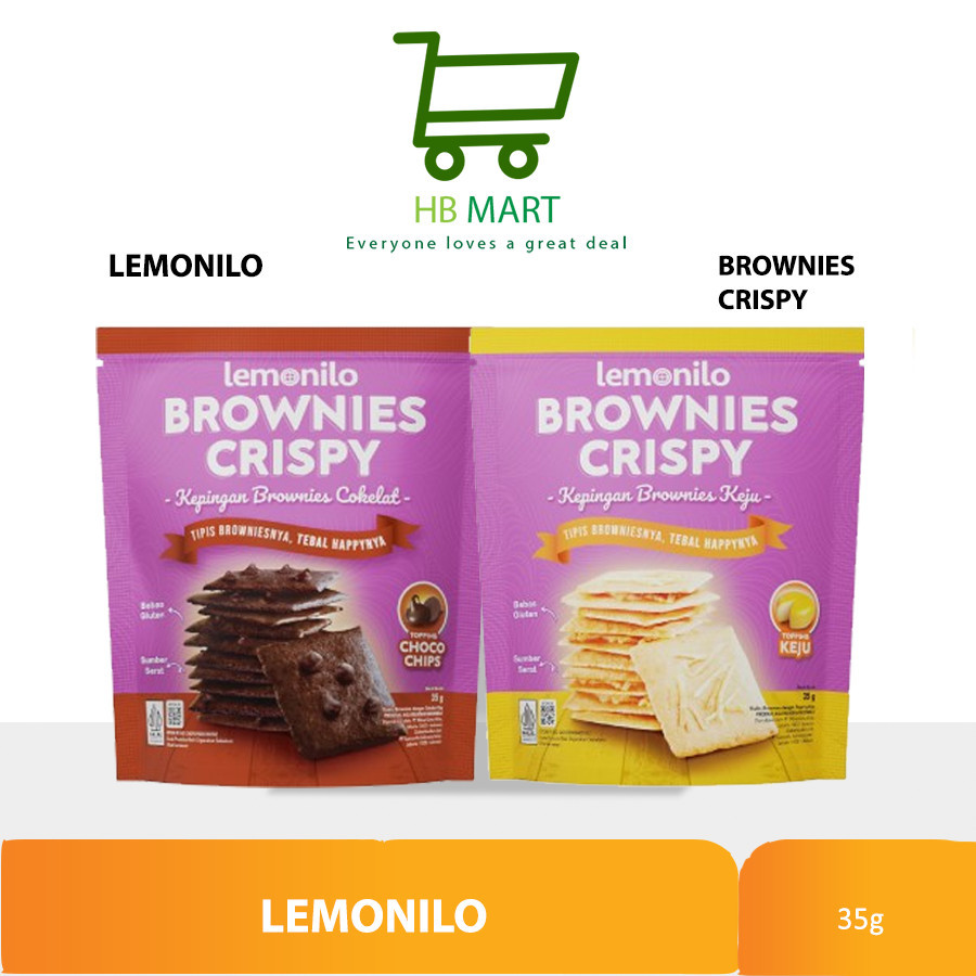 

LEMONILO BROWNIES CRISPY COOKIES CHOCO CHIPS POUCH / KEJU POUCH 35GR