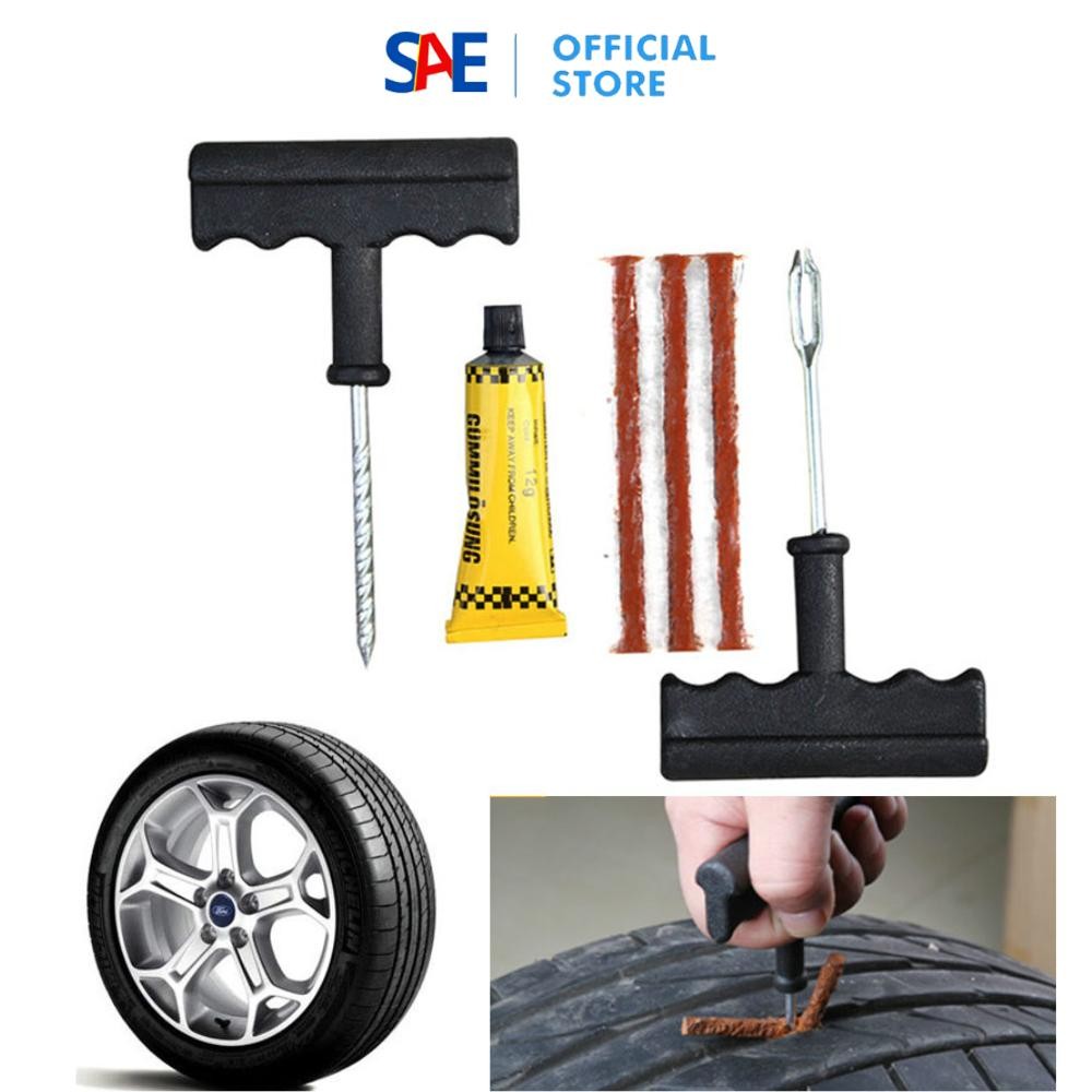 SAEID - F23 Alat Tambal Ban Tubeless Set Tubless Tambal Ban Mobil Ban MotorF23 Alat Tambal Ban Tubel