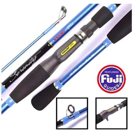 Joran Casting Maguro Serenity 182 ORIGINAL 602BC (182Cm) 602 Fuji Carbon Baitcasting | Gabus | Toman