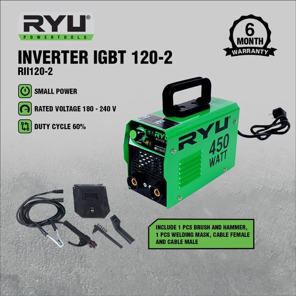 COD YA Mesin Las RYU Inverter MMA 120 IGBT 450 watt / Mesin las / Mesin trafo las / welding