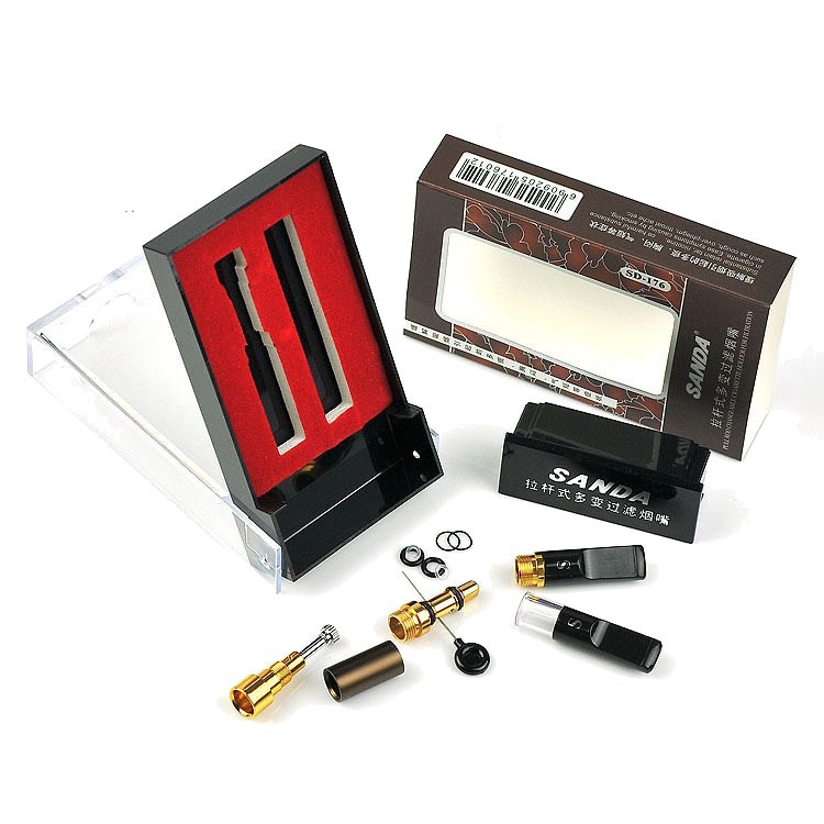 FILTER ROKOK PERMANEN BAHAN METAL DOUBLE FILTER SANDA SD176