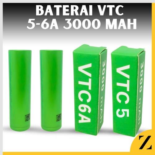 Baterai VTC 5 VTC 6 Sony Authentic 18650 2600mAh 3000mAh Vape Senter Battery Original Batre Isi Ulan