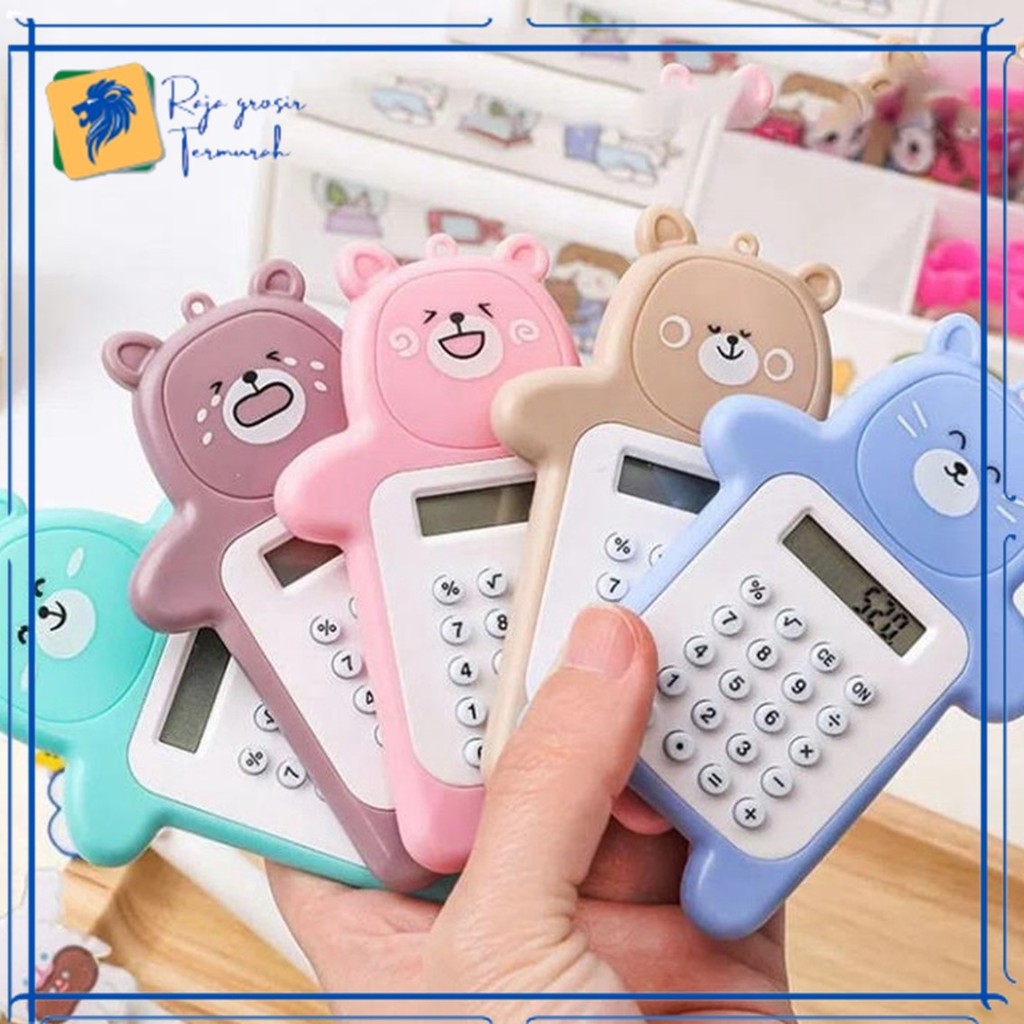 

Calculator Mini Portable Motif Bear Kalkulator Portable Mini Beruang Kalkulator Unik Kalkulator 8 Digit Mini Portable - pedagangonline017