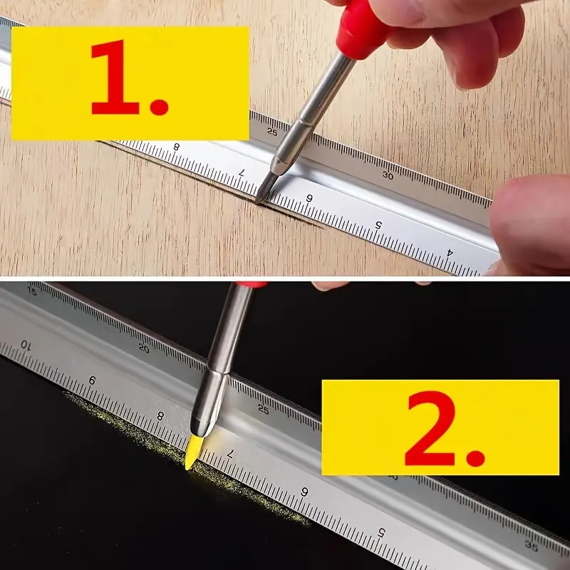 

LPKSTORE MROOFUL Pensil Tukang Mekanik Carpenter Pencil 2.8mm with Sharpener - MR2 LPKSTORE