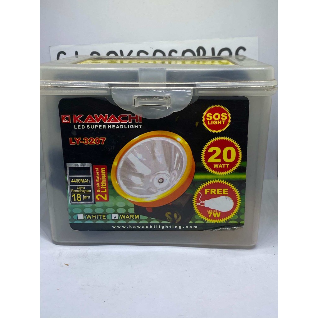 Senter kepala Kawachi LY-3207 + LAMPU