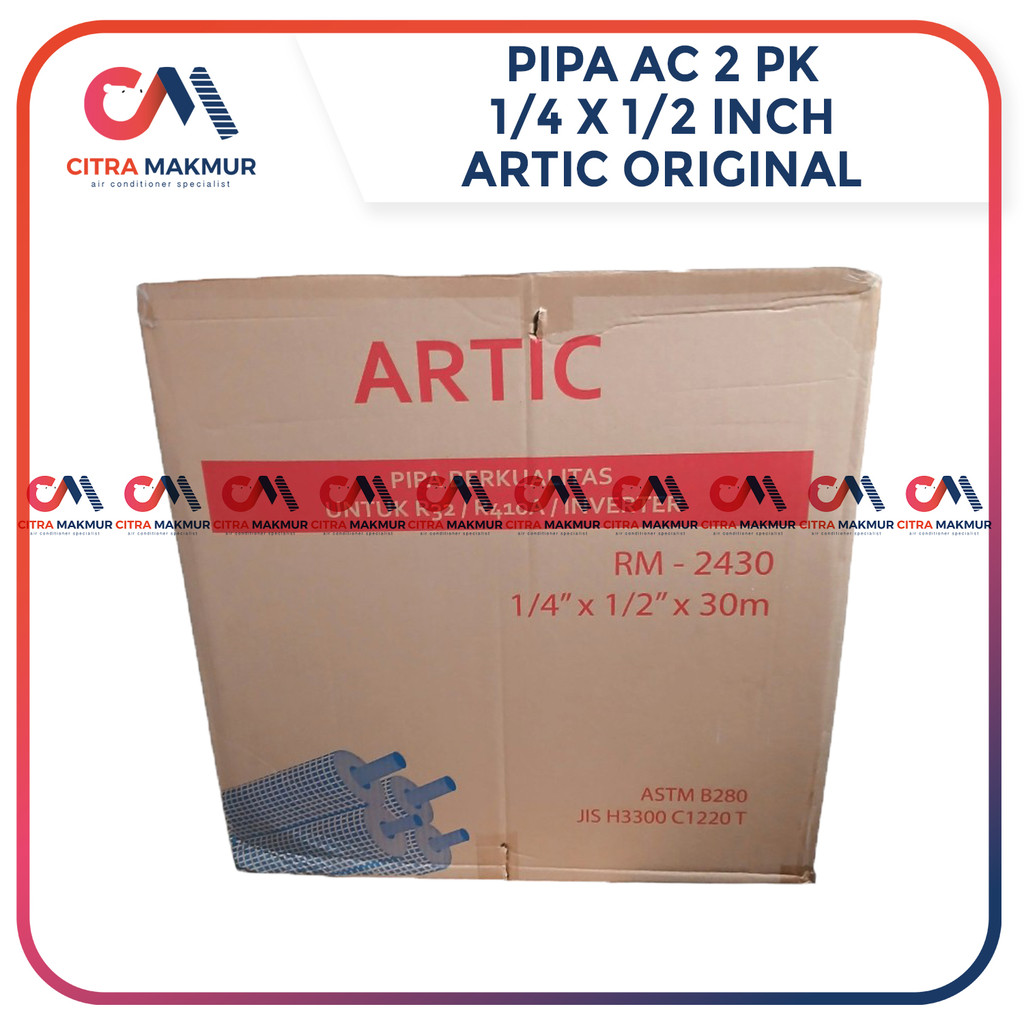Pipa AC 1,5 1 1/2 2 pk Artic Tembaga Tebal Selang R32 R410 R22 Freon Tekanan tinggi Inverter