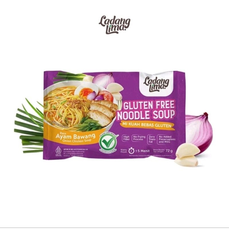 

MIE GLUTEN FREE LADANG LIMA - RASA AYAM BAWANG