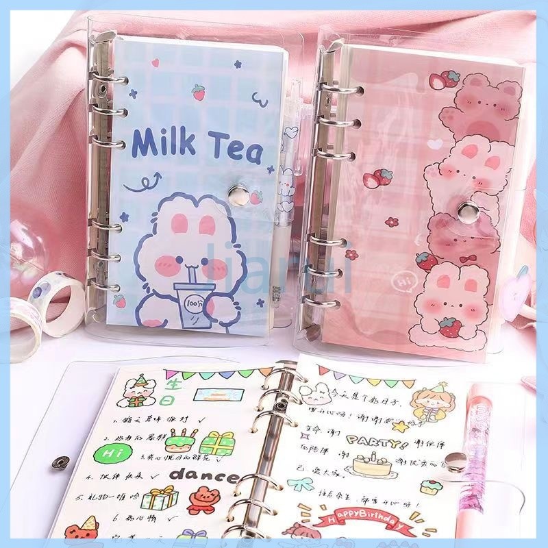 

Jiarui Binder A6 (100 lembar) cartoon daily planner aesthetic/Binder A6 Notebook Diary Perencana Harian Lucu