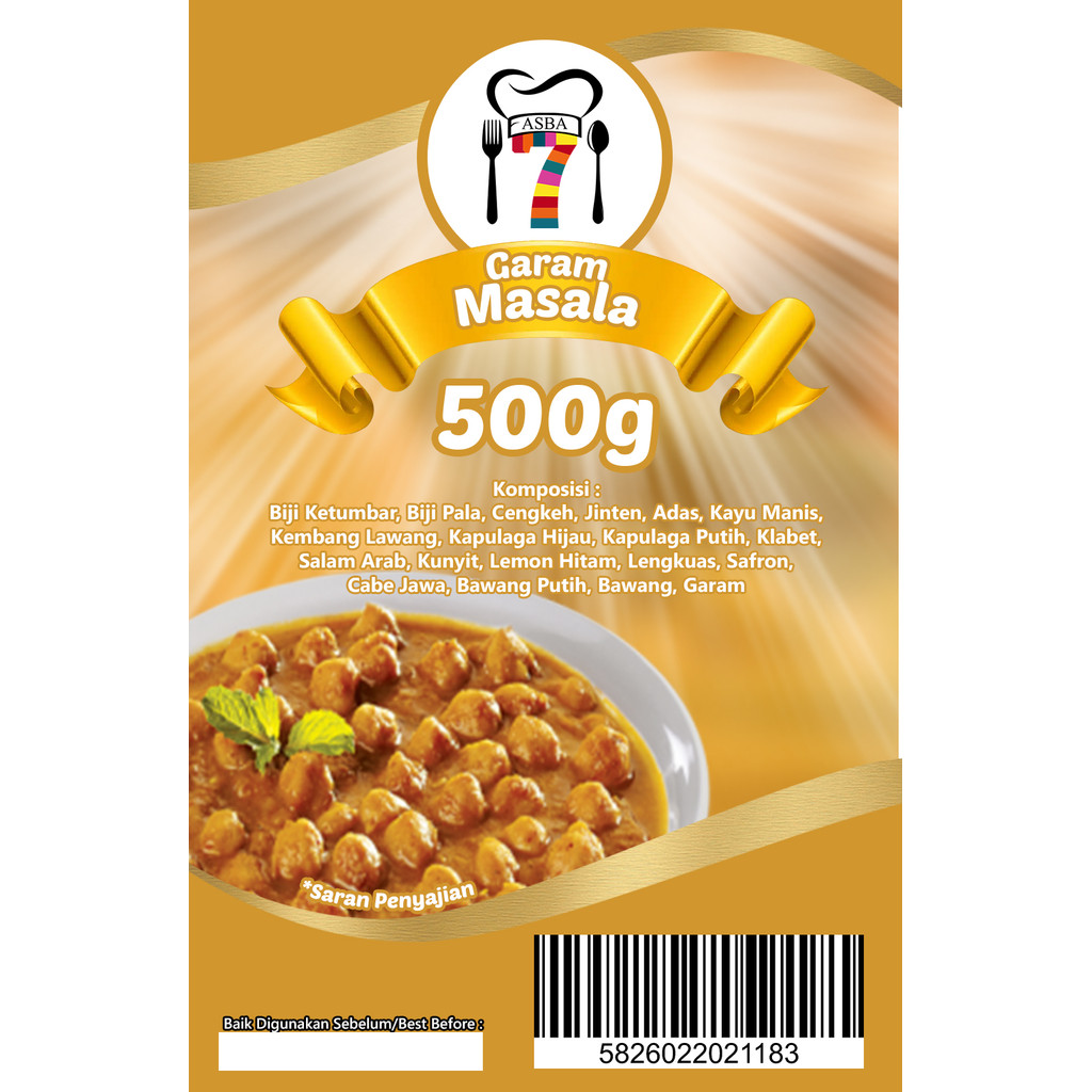 

ASBA GARAM MASALA 500G