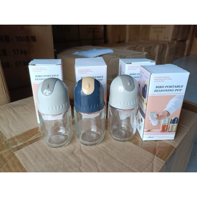 (WK ACC ) Botol kaca Tempat Bumbu burung/ Botol Bumbu/ Botol Bumbu Kaca Serbaguna