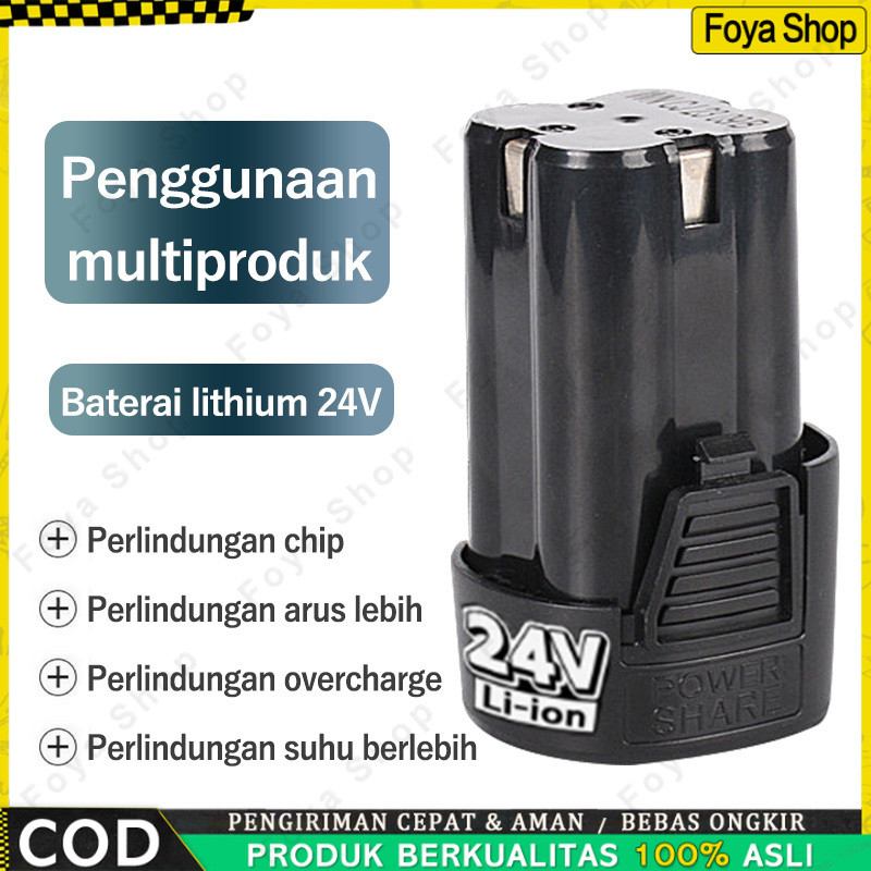 Baterai Lithium 24V Li-Ion 24 Volt 24V Baterai Untuk Xenon Ryu JLD Baterai Bor Electric Cordless Bor