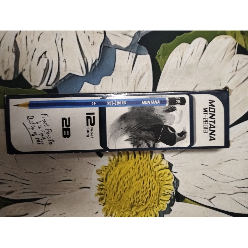 

pensil 2B murah merek montana 1 pak isi 12 tidak mudah patah Murah