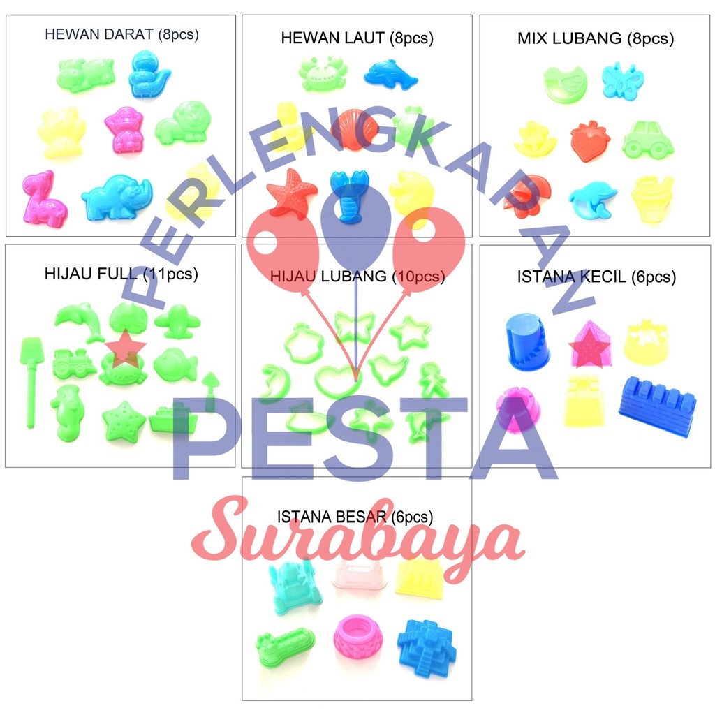 Mainan Anak Cetakan Pasir Ajaib