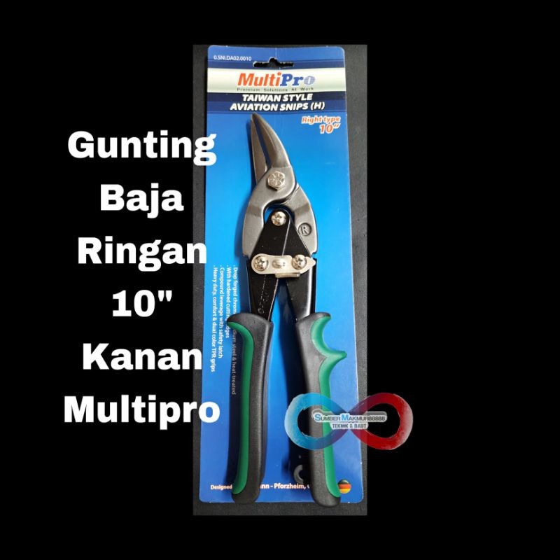 Gunting Baja Ringan (kanan/right) 10" Multipro / Gunting Taso