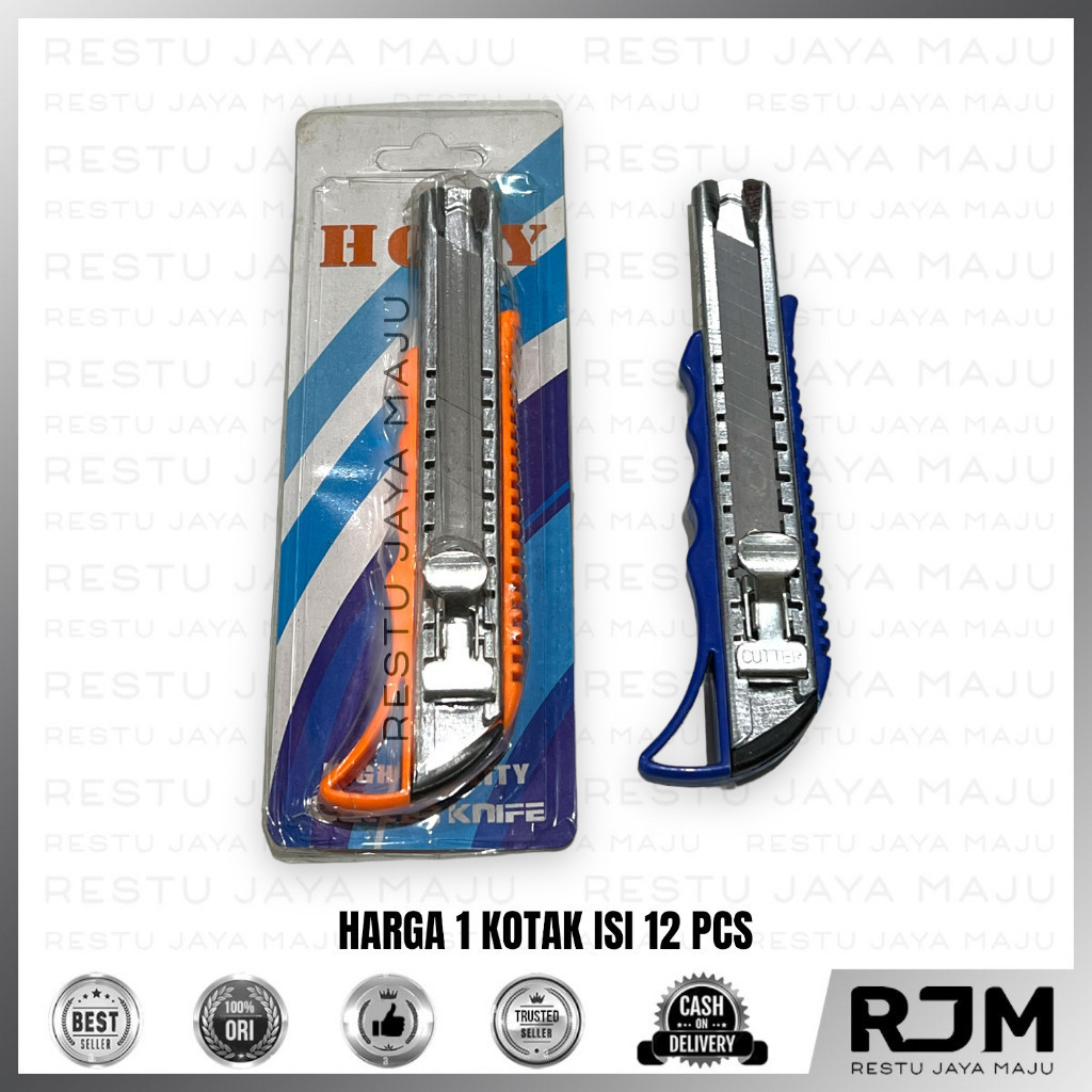 

PROMO ONGKIR [12 pcs] HOLY Cutter Besar Knife Blade Pisau