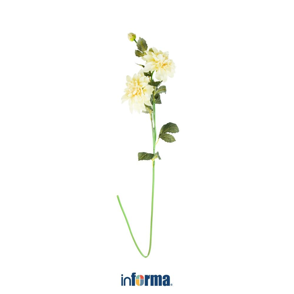 Informa Bunga Artifisial Dahlia Spray 115 cm - Krem Bunga Hias Cantik Sintetis Tanaman Artificial Pa