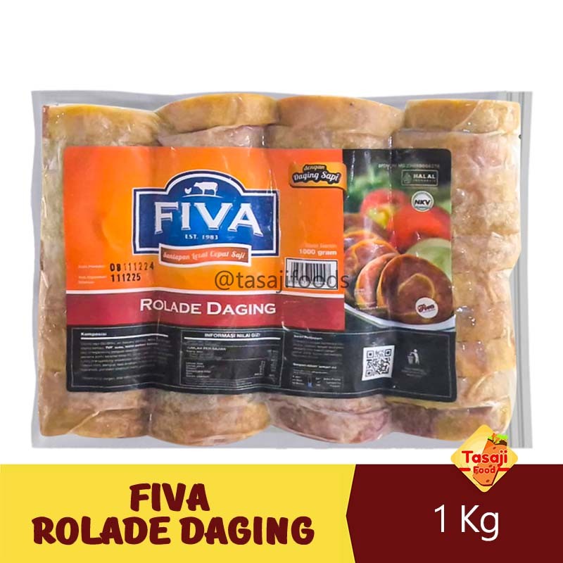 

Fiva Rolade Daging 1 Kg - Olahan Daging Sapi Frozen