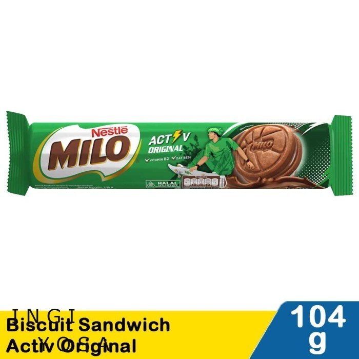 

Promo Milo Biscuit Sandwich milk/coklatActiv Original 104G