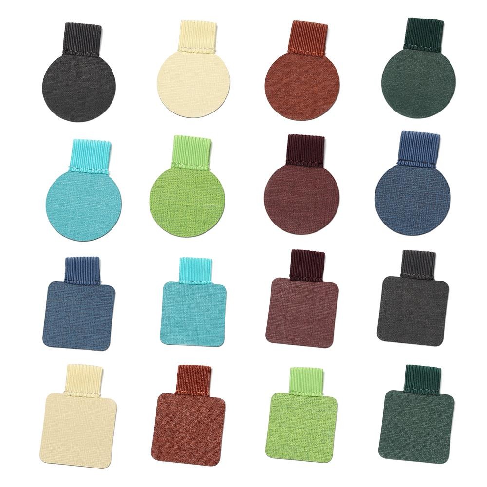 

31 Colors Self-adhesive Pen Holder Leather Pen Clip pencil holder Elastic Loop for Notebook Journals Clipboards porta penne