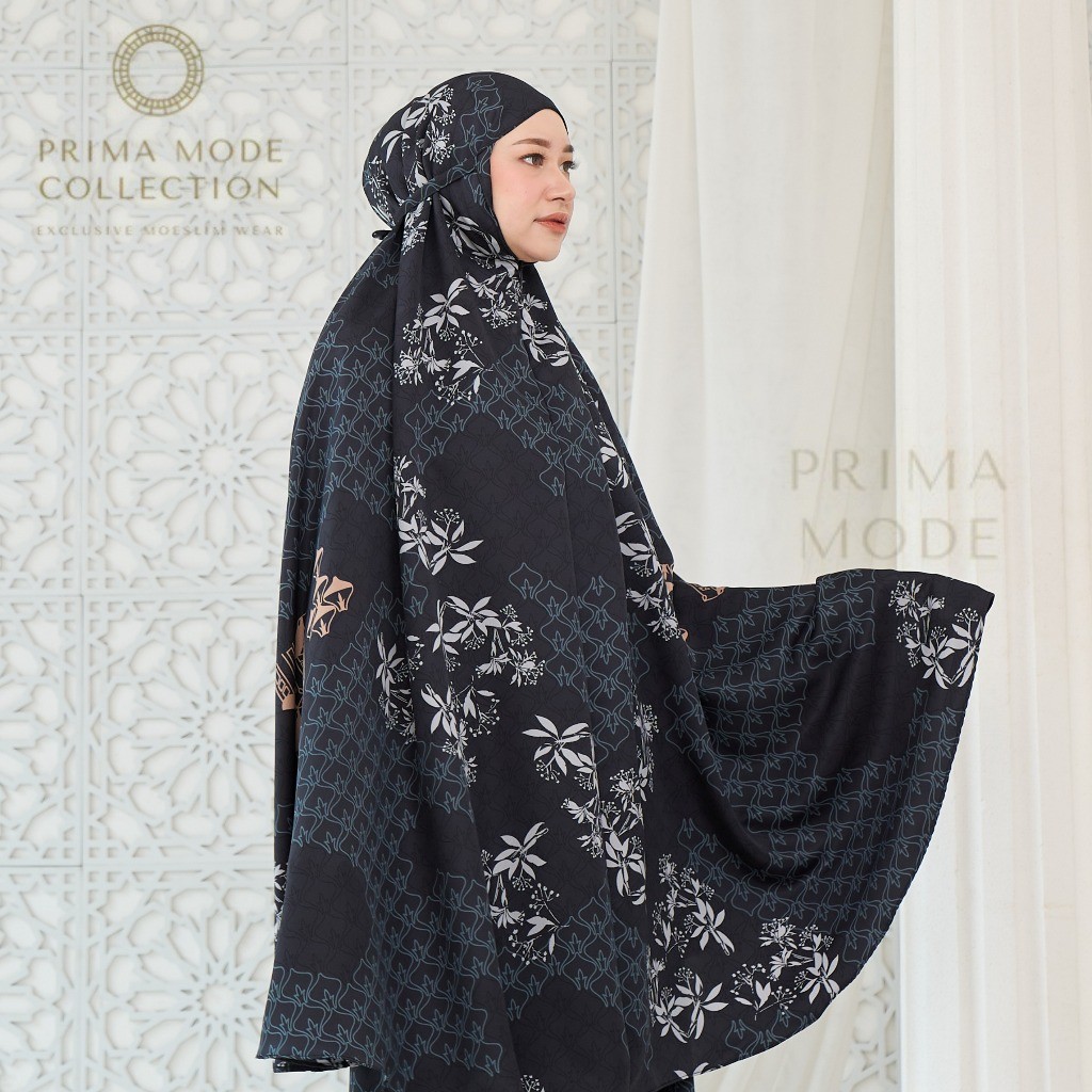 MOESLIMWEAR - Dyanra Prayer Set mukena traveling motif dewasa ada sleting 2in1 mukena mewah luxury S