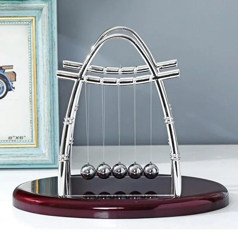 

Modern Perpetual Motion Machine Newton's Pendulum Model Newton Cradle Balance Ball Decor Interesting Office Tabletop Home Decor