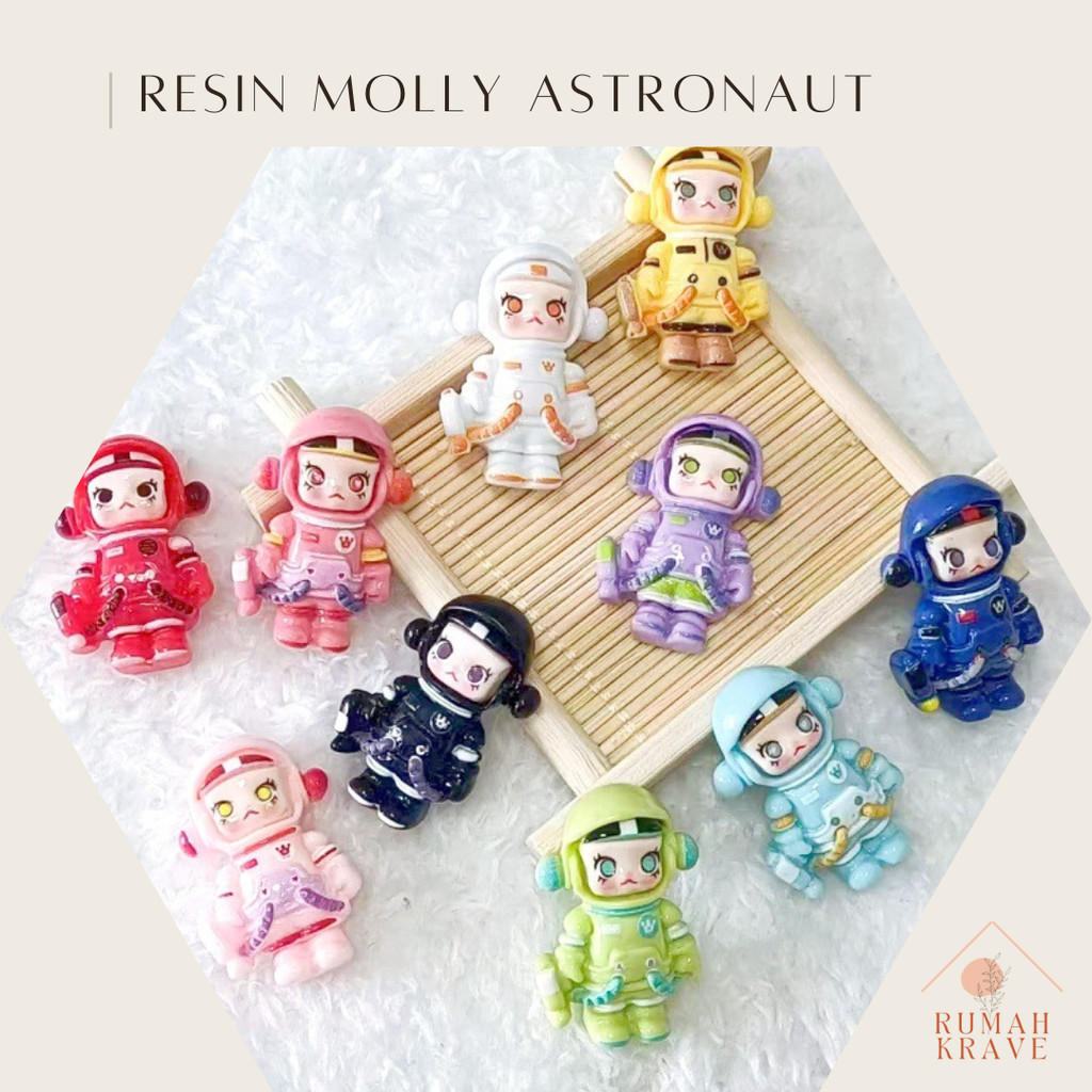 RUMAH KRAVE - Resin Molly Astronaut DIY Cake Topper