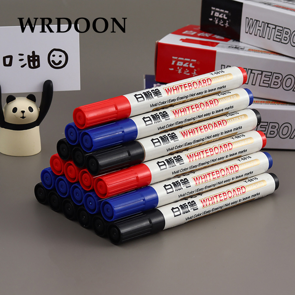 

10pcs Erasable Whiteboard Marker Pen Blackboard Marker Chalk Glass Office School Art Marker Stationery White Board Markers