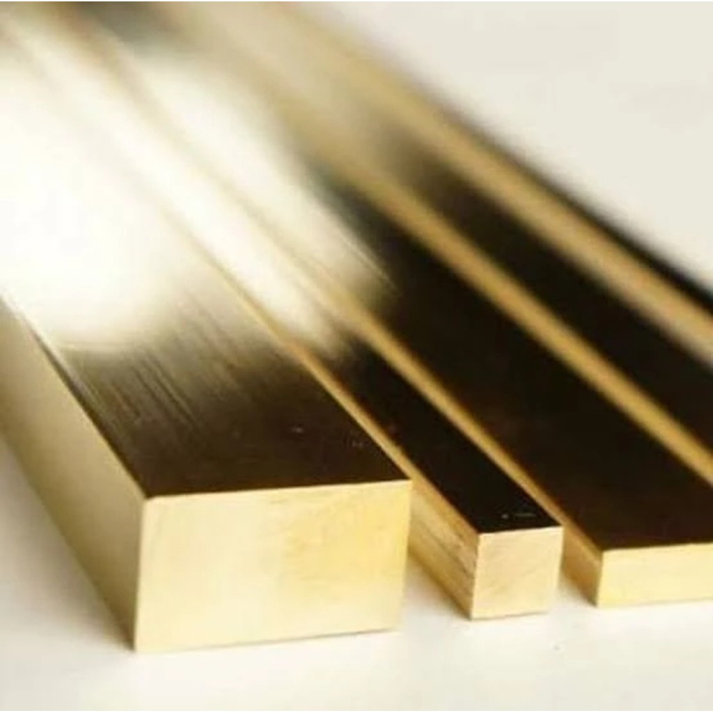 As Kuningan Kotak 10mm x 10mm x 50cm - Kuningan Kotak
