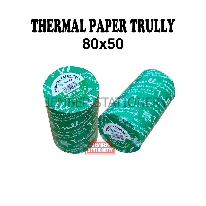 (1rol) Thermal Paper 80x50 / Kertas Termal 8050 Trully
