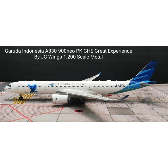 Pesawat Terbang Garuda Indonesia A330-900neo PK-GHE Great Experience  JC Wings 1:200 Diecast