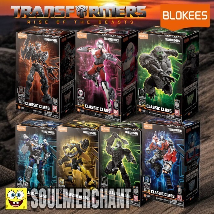 Blokees Transformers Rise of the Beast Optimus Primal Prime Bumblebee Arcee Mirage Scourge Classic