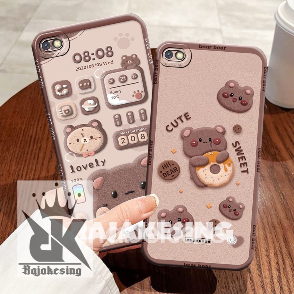 Softcase  REDMI 6A 6 5A 4A NOTE 6 5 5PRO 5A 5A PRIME Case Bear Brown Cute - Case Cantik - Case Bear 