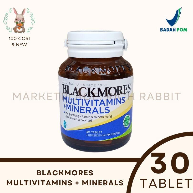 Blackmores Multivitamins Minerals Suplemen Vitam Pria Wanita Mineral Immune ORI Kalbe BPOM 30 Tablet
