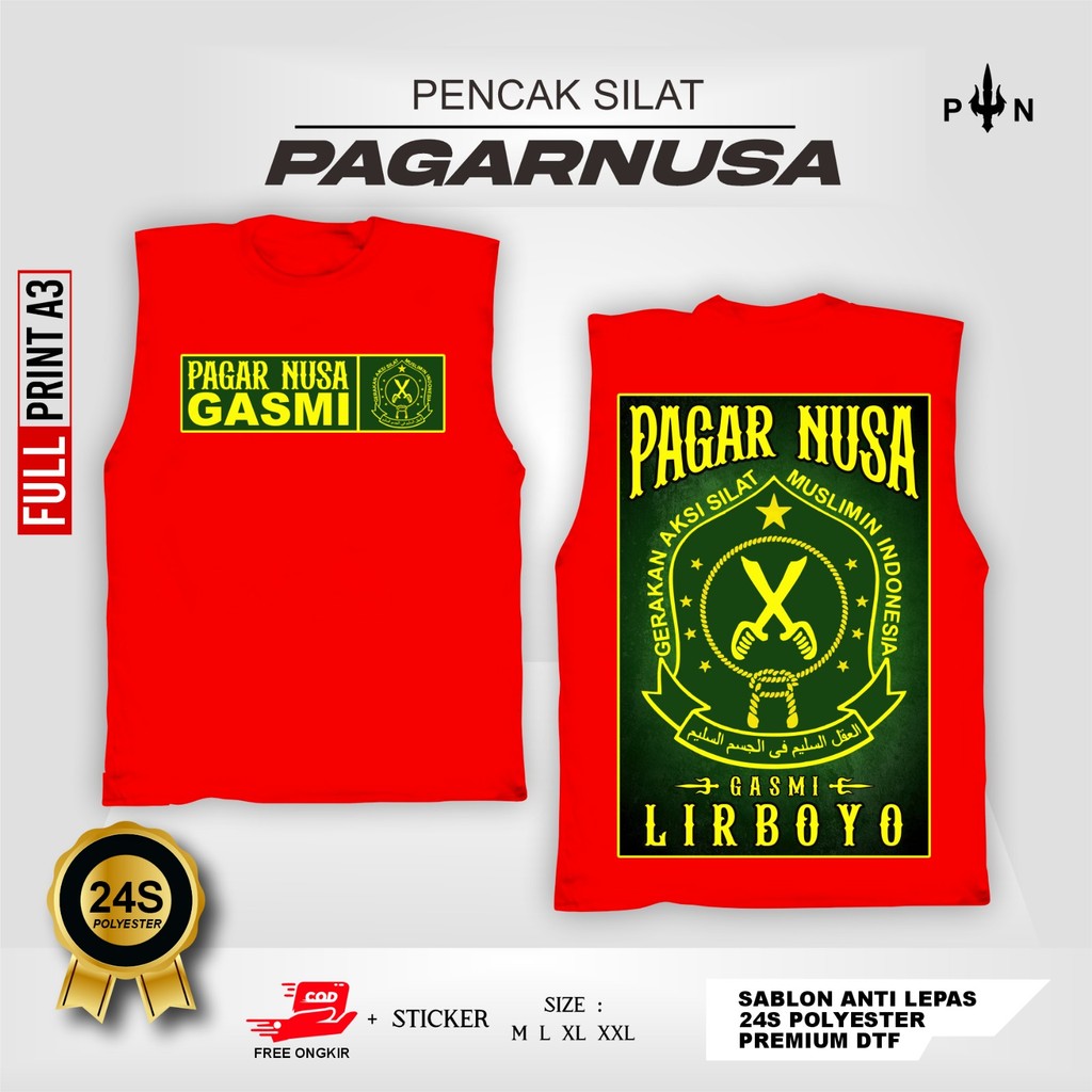 Kaos Singlet Pagar Nusa Gasmi Lirboyo 1