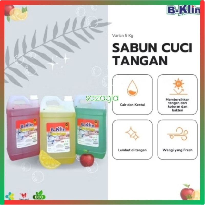 (SG) Sabun Cuci Tangan Handsoap B-Klin 5 Liter