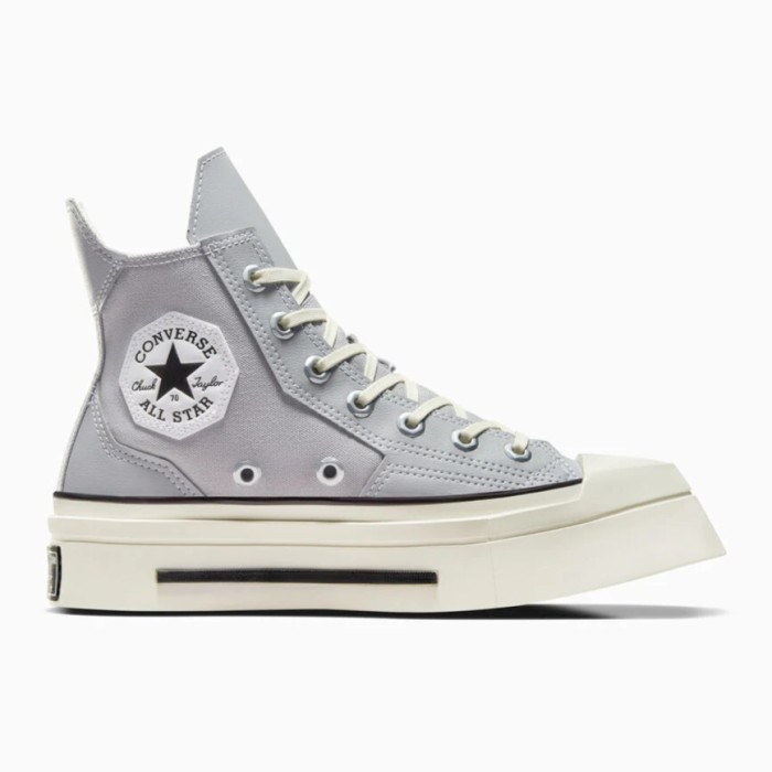 Sepatu Sneakers Unisex Converse Chuck 70 De Luxe Squared Grey Area Black Egret Original A08280C